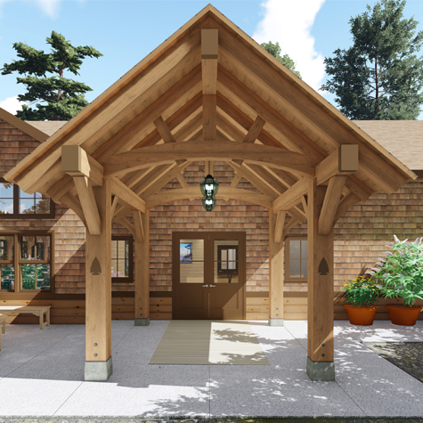 Camp Arrowhead Dining Hall entrance