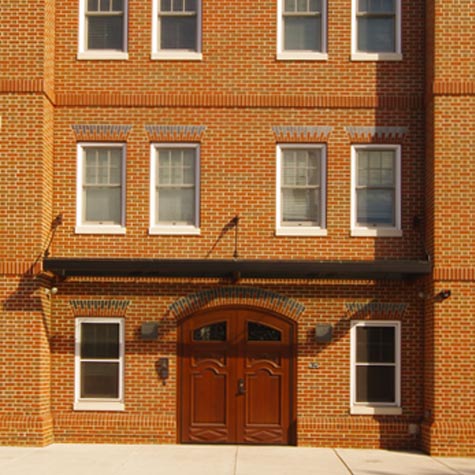 Front door of Scared Heart Village II