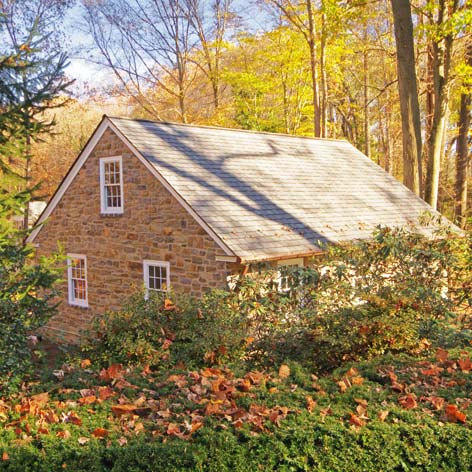 Stone garage