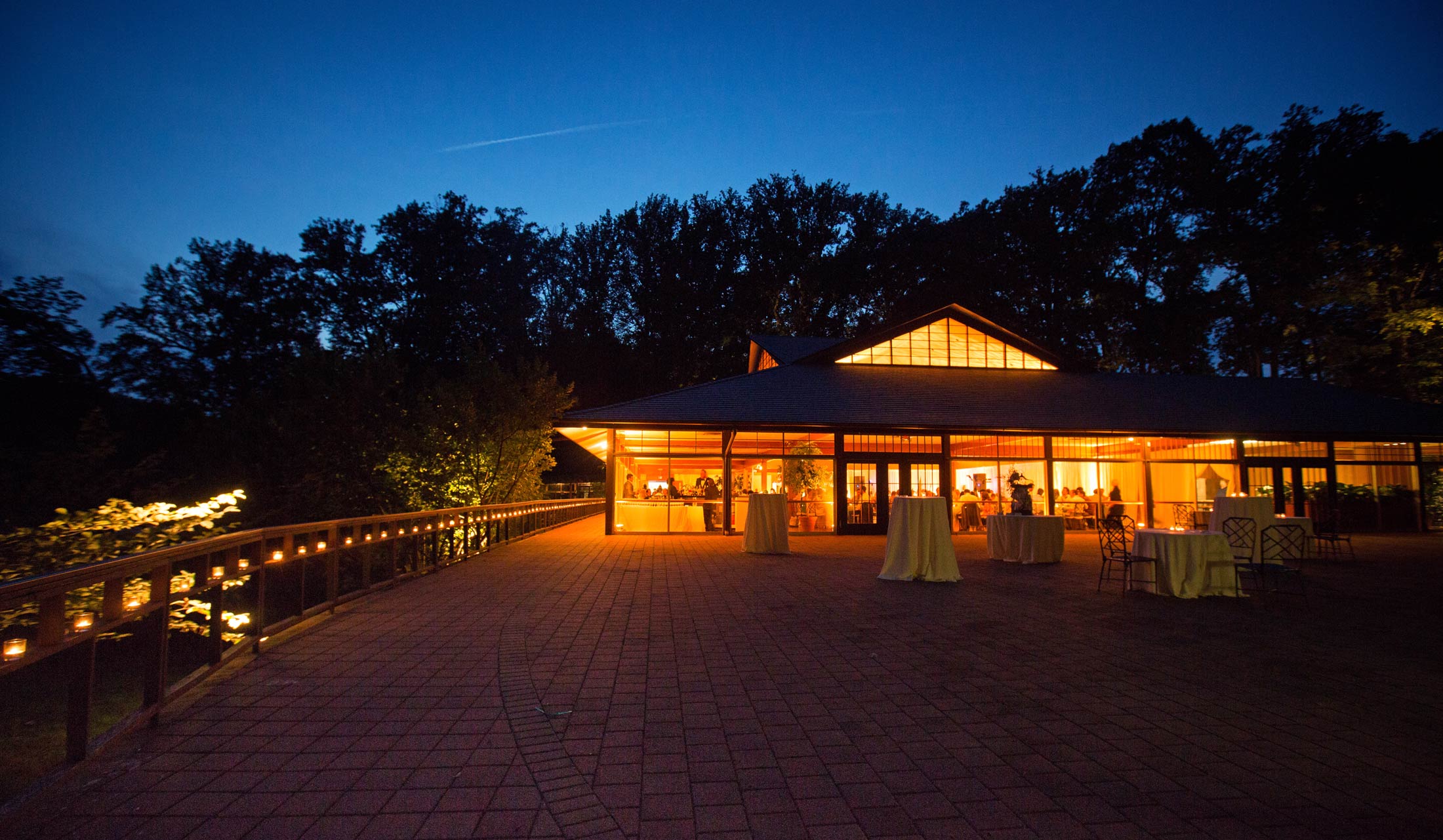 Winterthur Visitor's Pavilion at night